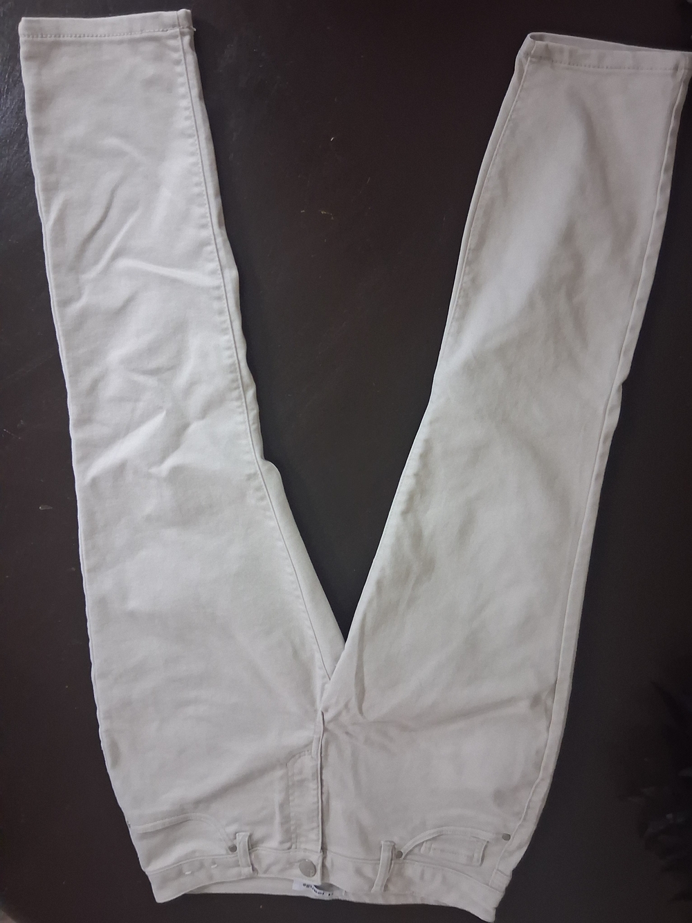 d. jeans White Ankle Crop Stretch Jeans